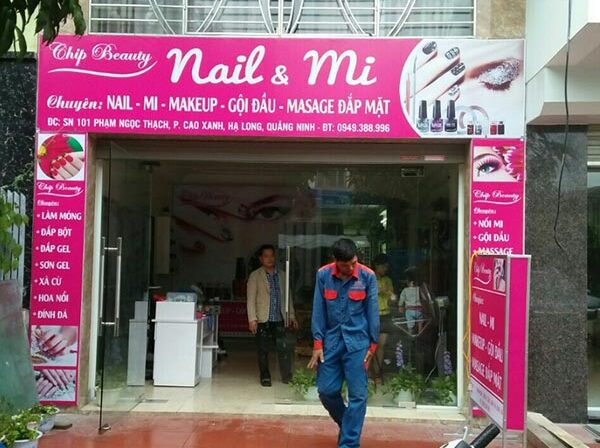 Biển in bạt Nail Mi