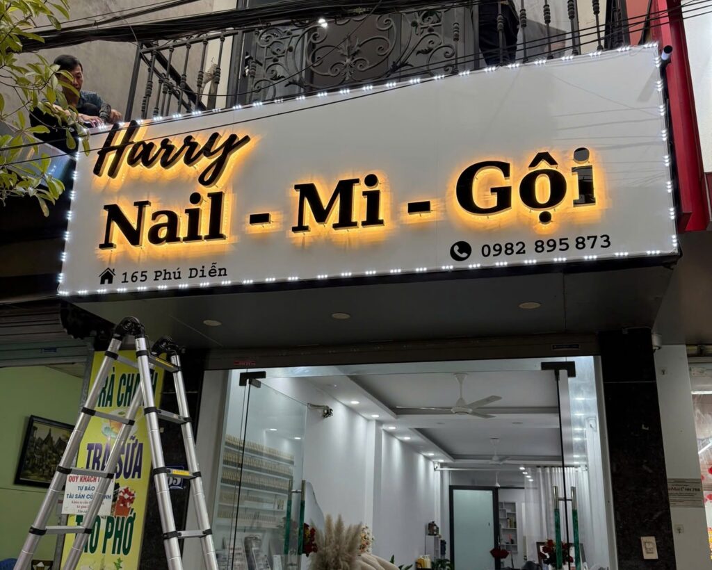 Biển hiệu Nail Mi đẹp