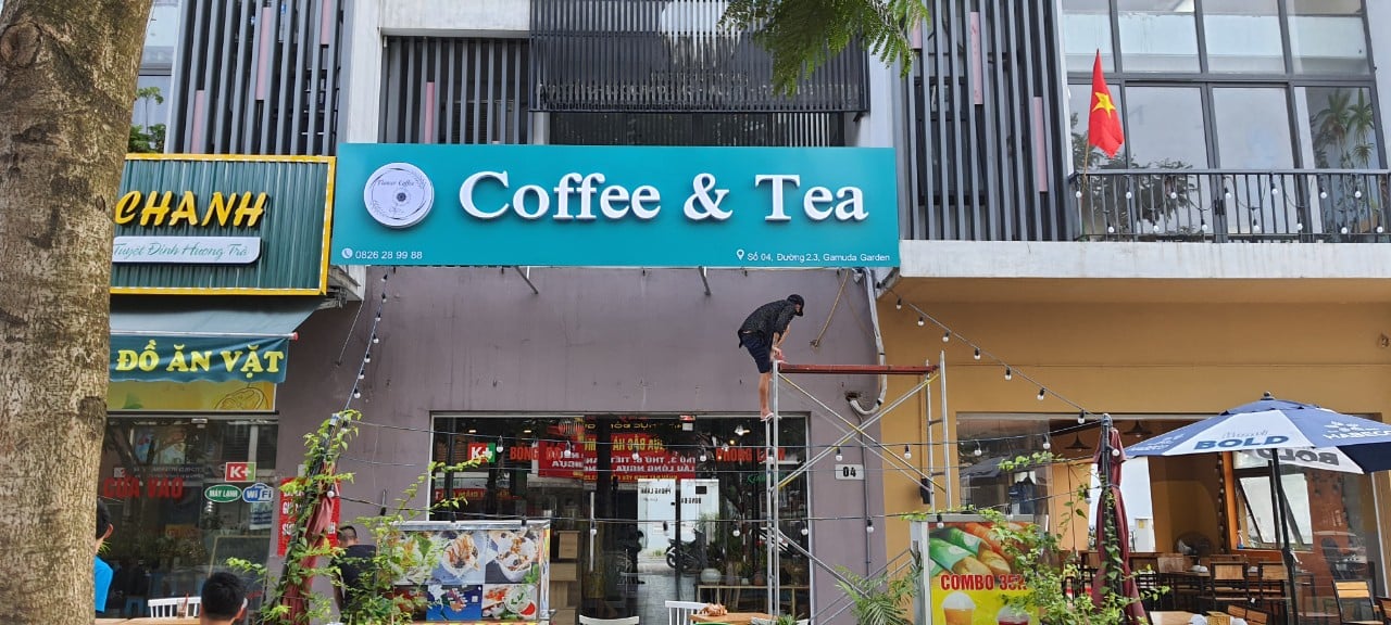 Biển quảng cáo cửa hàng cafe tại Hà Nội