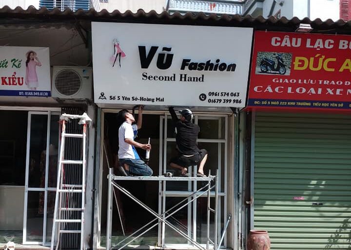 Mẫu biển quảng cáo shop thời trang nữ tại Hoàng Mai - Hà Nội