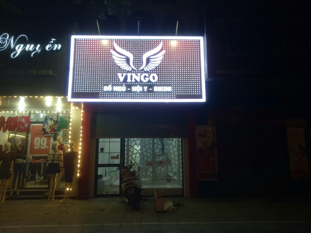 Biển quảng cáo shop đồ ngủ-nội y-bikini