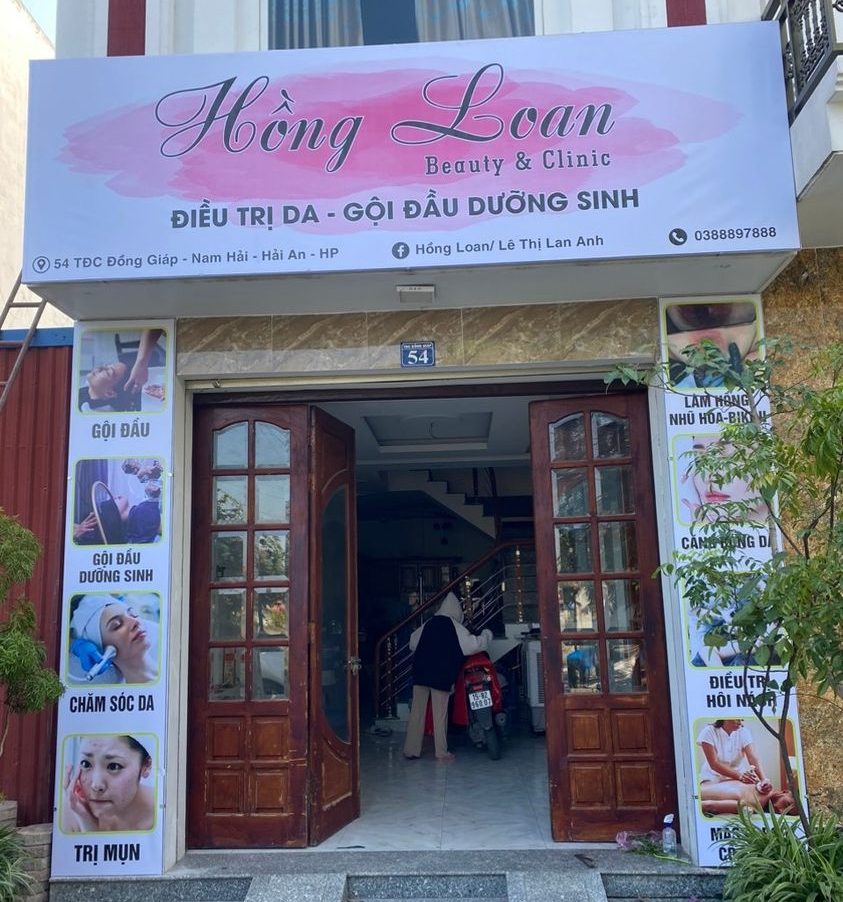 Biển quảng cáo spa nail mi in bạt Hiflex