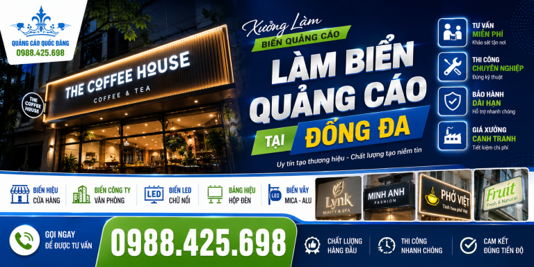 Làm biển quảng cáo tại Đống Đa
