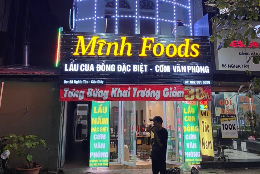 Biển hiệu quán lẩu đẹp