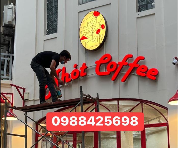 Làm biển quảng cáo nhót coffee tại quận Đống Đa, Hà Nội