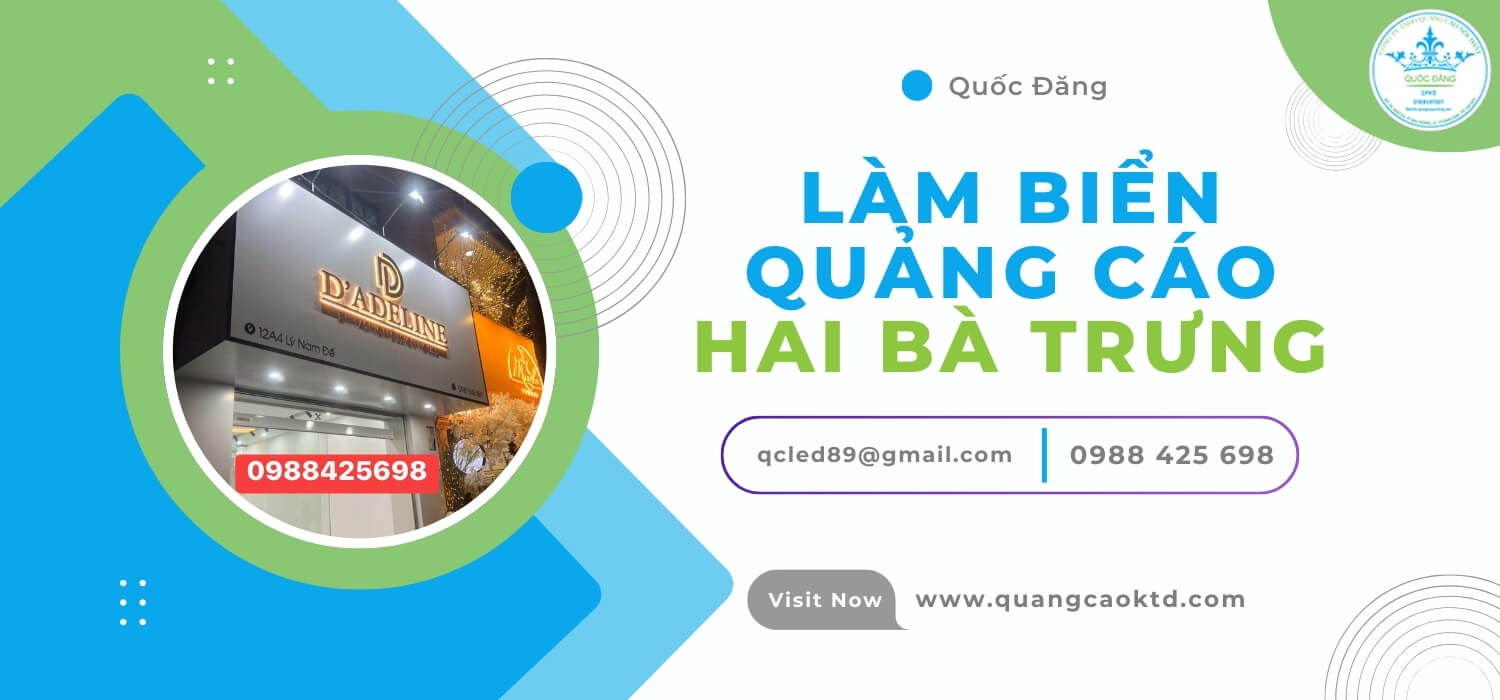 Làm biển quảng cáo Hai Bà Trưng