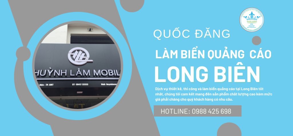 Làm biển quảng cáo Long Biên