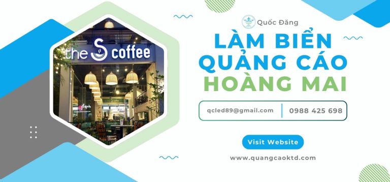 Làm biển quảng cáo tại Hoàng Mai