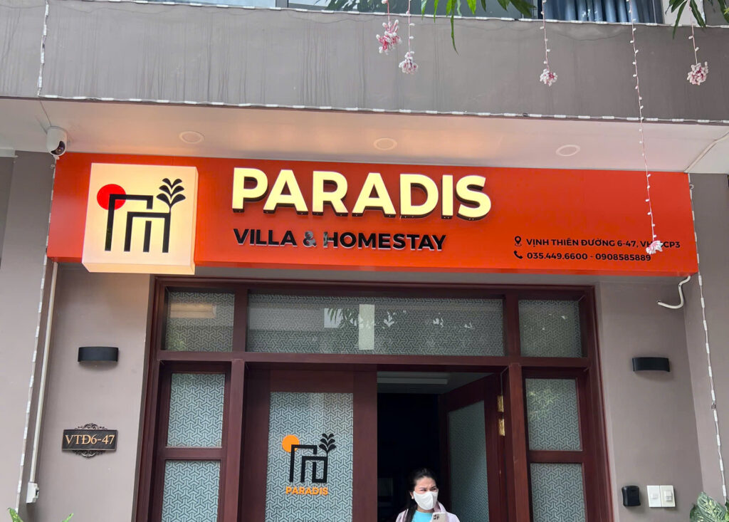 Hoàn thiện biển quảng cáo Homestay tại Vinhome Ocean Park