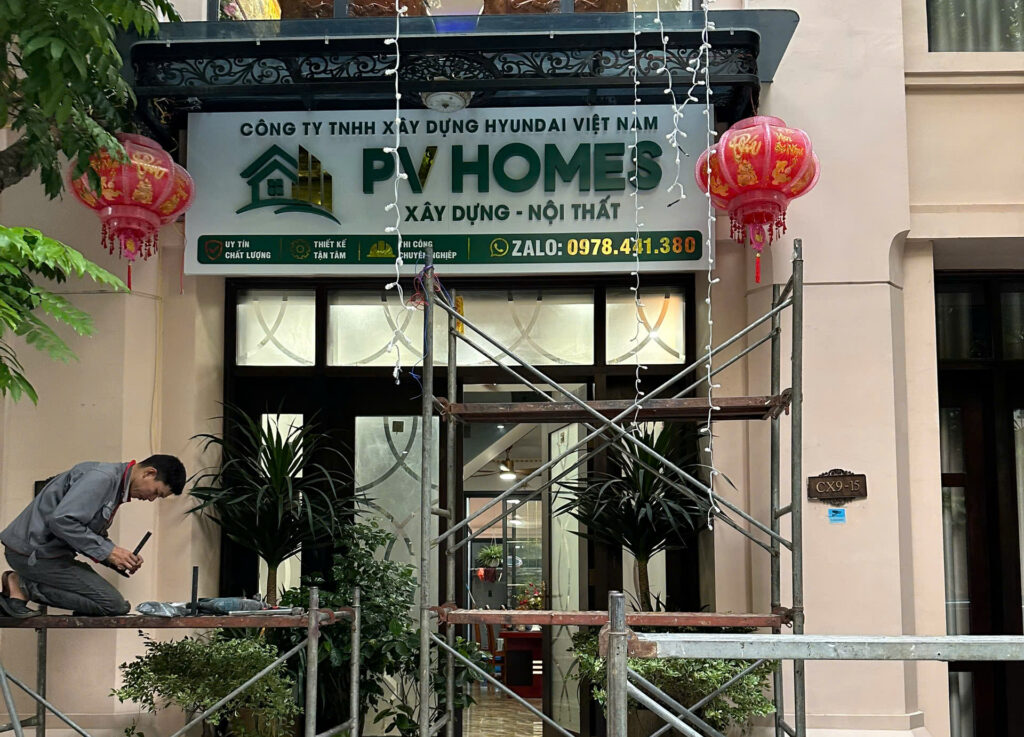Biển alu chữ nổi tại Vinhomes Ocean Park