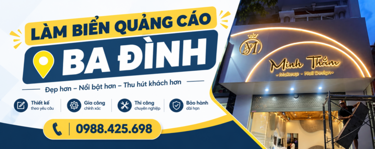 Làm biển quảng cáo tại Ba Đình