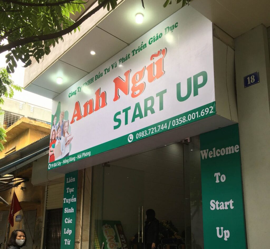 Mẫu biển hiệu được thiết kế và thi công tại Bắc Từ Liêm
