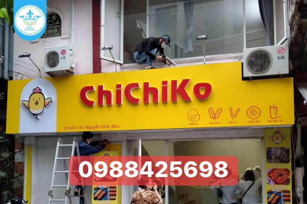 dự án thi công biển quảng cáo quận ba đình 1
