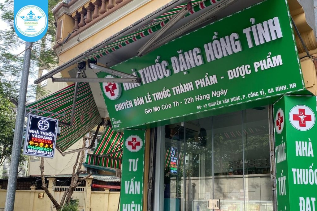 Mẫu biển hiệu cửa hàng tại Ba Đình
