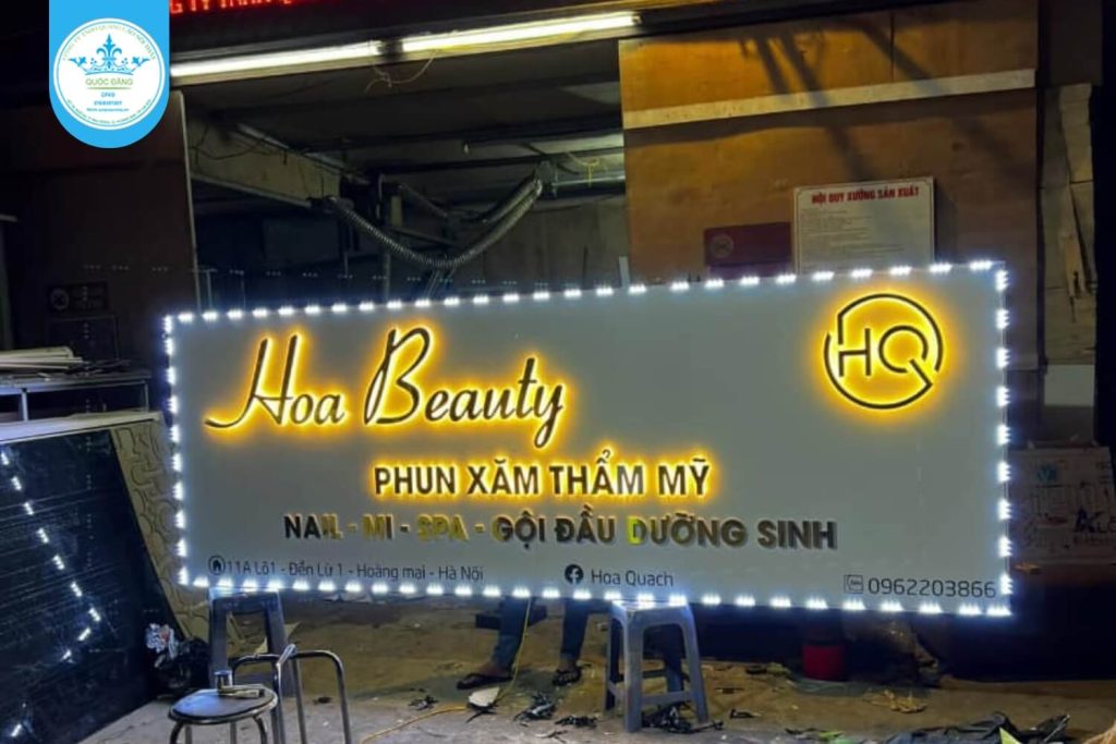 dự án thi công biển quảng cáo quận ba đình 8
