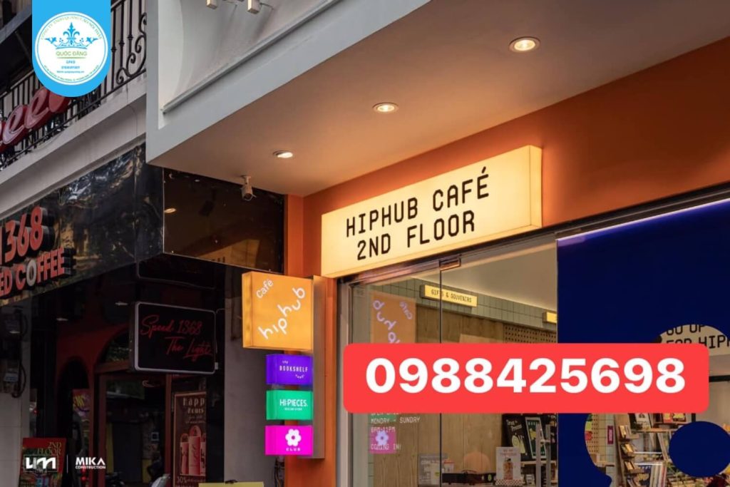 Biển quảng cáo kết hợp hệ thống đèn LED