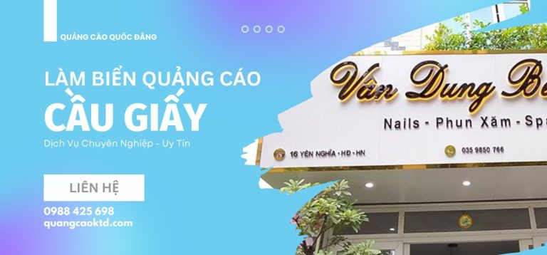 Làm biển quảng cáo Cầu Giấy