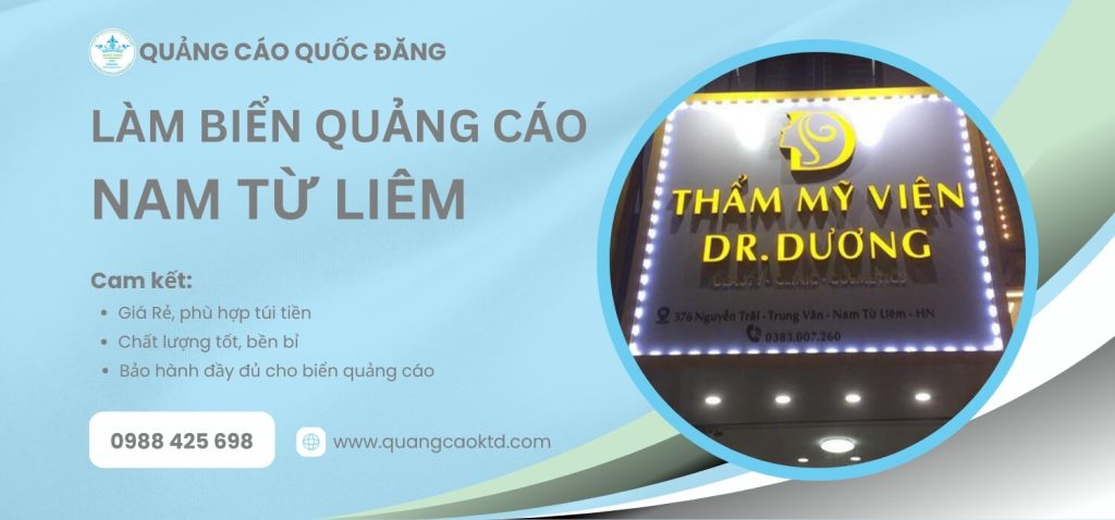 Làm Biển Quảng Cáo Nam Từ Liêm