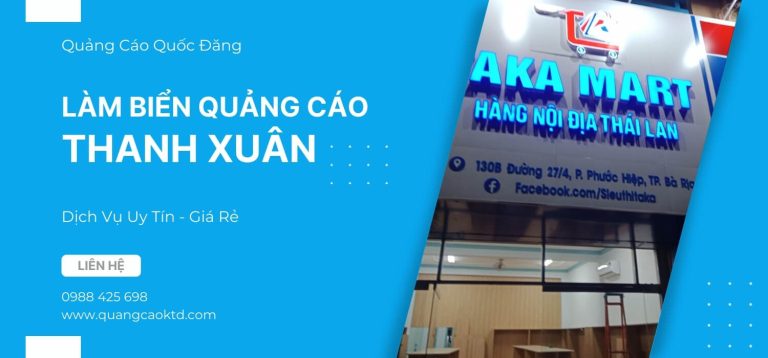 Làm Biển Quảng Cáo Thanh Xuân