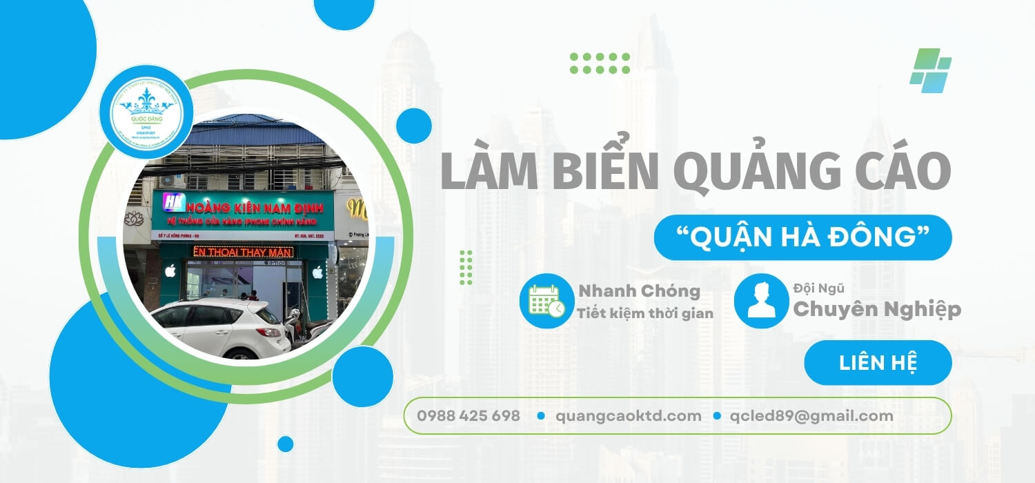 Làm biển quảng cáo quận Hà Đông