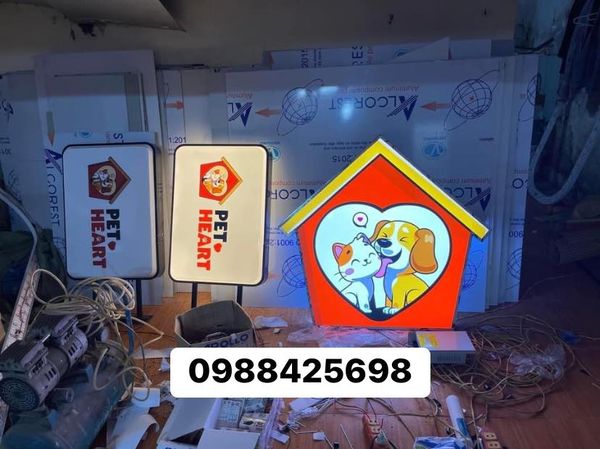 Biển vẫy tiệm thú cưng Petshop xinh xắn