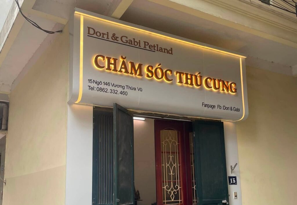 Biển quảng cáo tiệm thú cưng