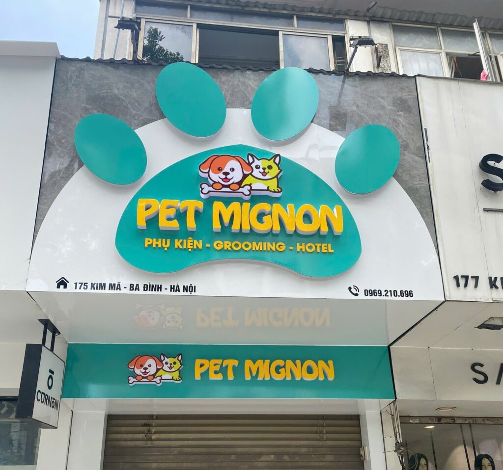 Mẫu biển Petshop đẹp và thu hút