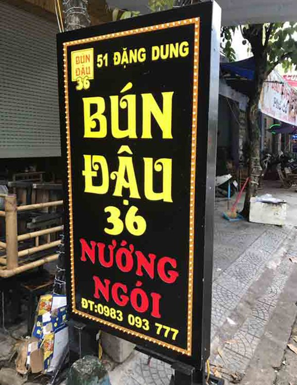 Mẫu biển vẫy quán ăn đẹp, dễ nhận diện
