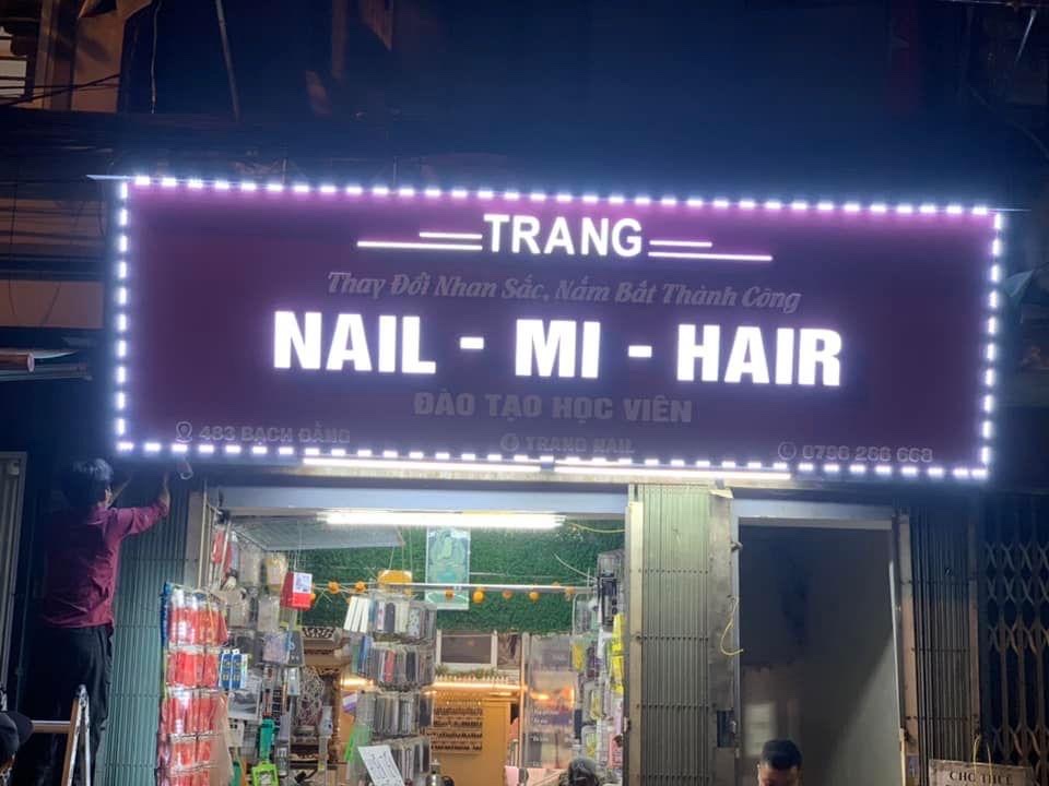 Biển Nail chữ nổi mica đẹp