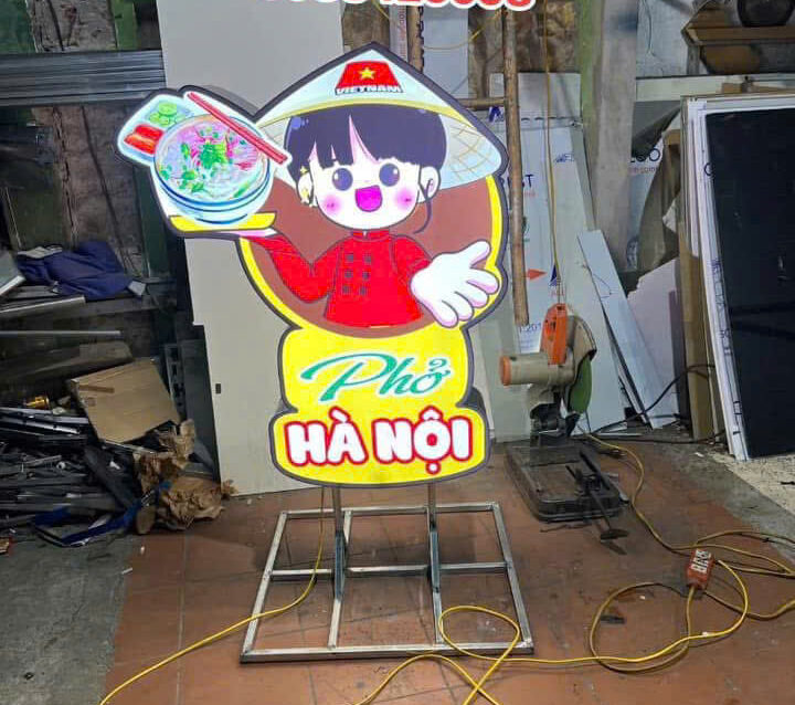 Biển vẫy hộp đèn quán ăn