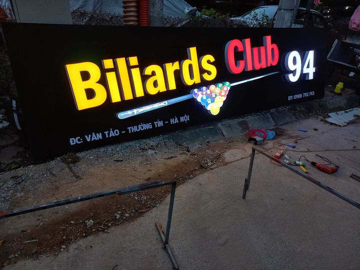 Thi công biển billiards tại Hà Nội