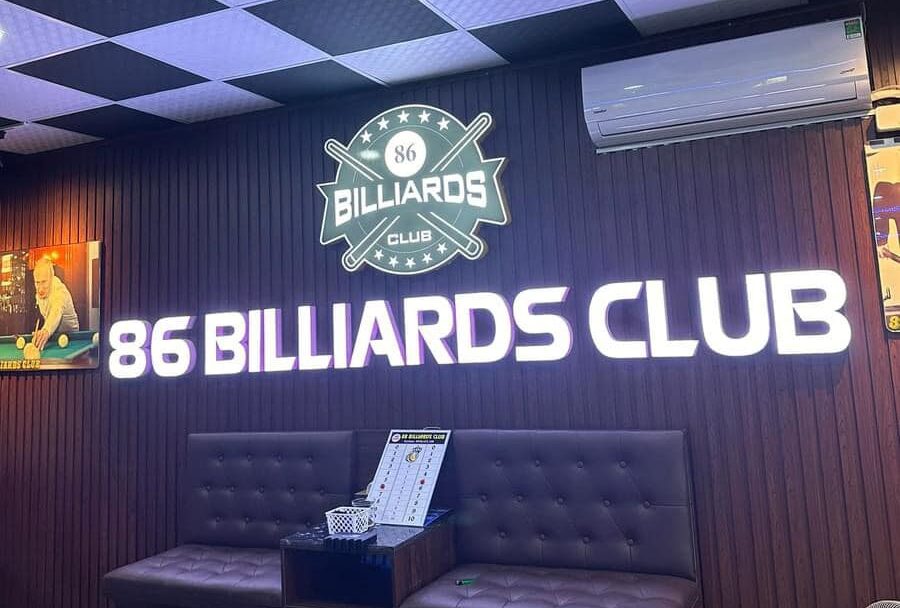 Biển câu lạc bộ billiards