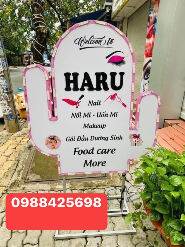 Biển vẫy alu cho spa nail