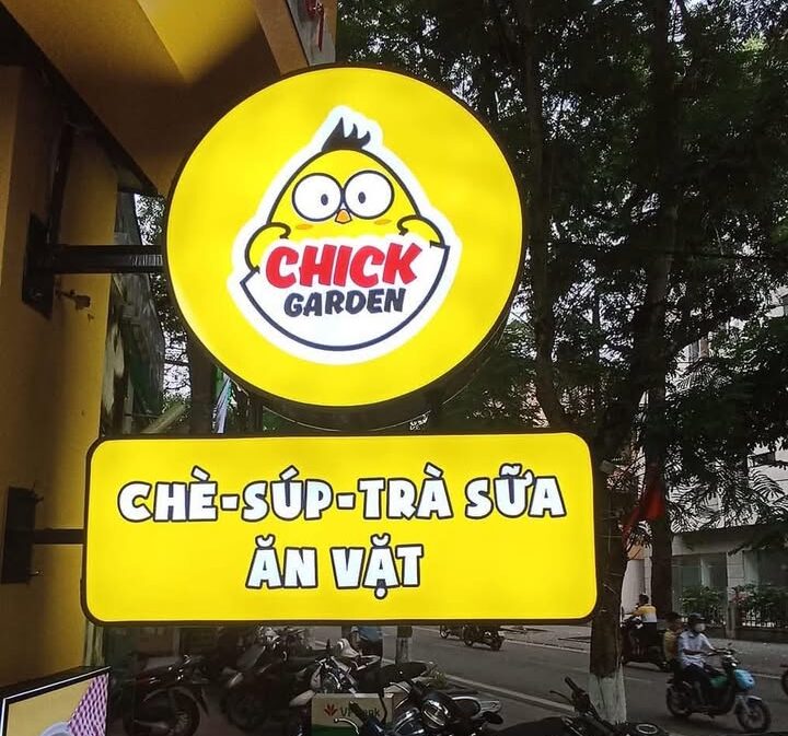 Biển vẫy quảng cáo trà sữa