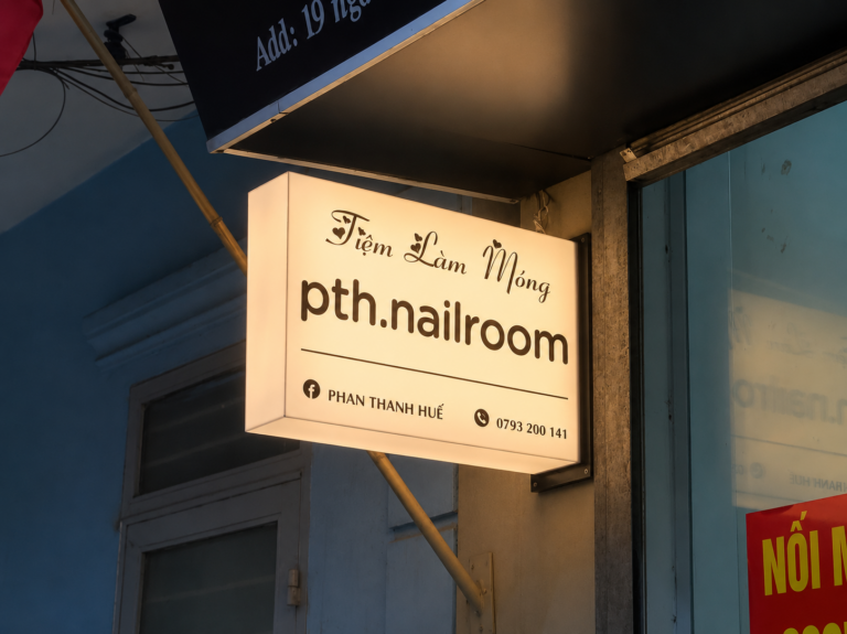 Biển vẫy spa nail mi đẹp, nổi bật