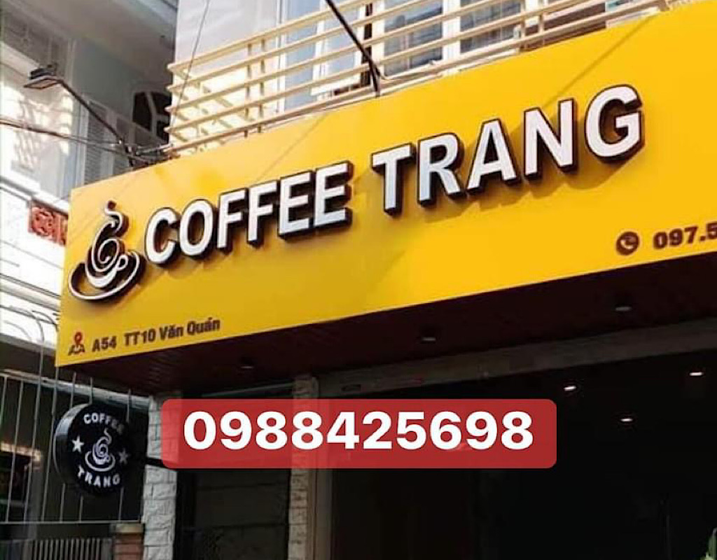 Làm biển quảng cáo quán cà phê tại hoàn kiếm