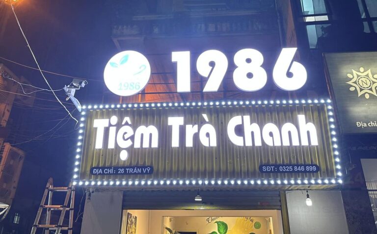 Làm biển quảng cáo trà chanh Hà Nội