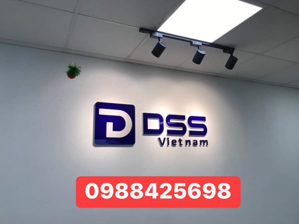 chữ nổi dán tường văn phòng đẹp