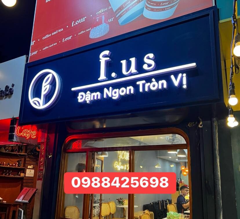 Thi công biển quảng cáo quán cafe tại Xã Đàn