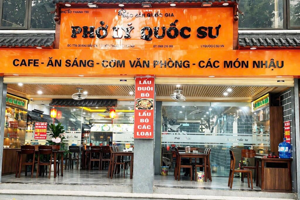 Biển quảng cáo quán ăn tại Thanh Trì