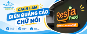 Cách làm biển chữ nổi quảng cáo