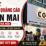 Làm biển quảng cáo Tân Mai Hà Nội theo kích thước thực tế của mặt tiền