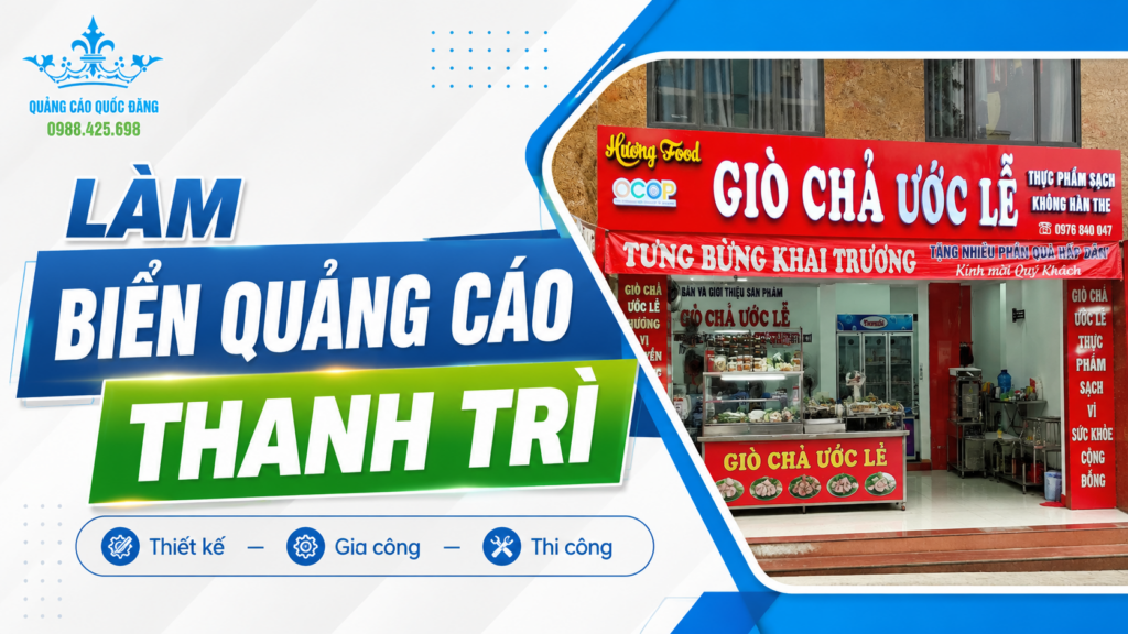 Làm biển quảng cáo Thanh Trì Hà Nội