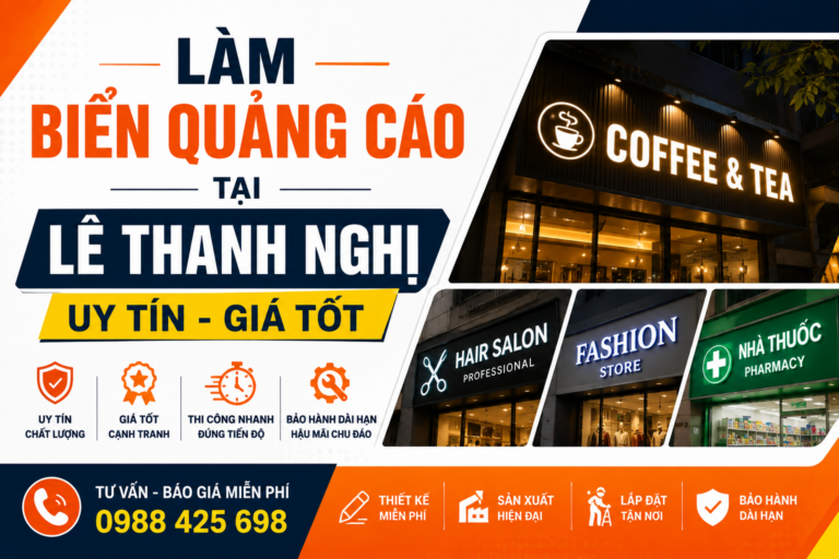 Làm biển quảng cáo tại Lê Thanh Nghị