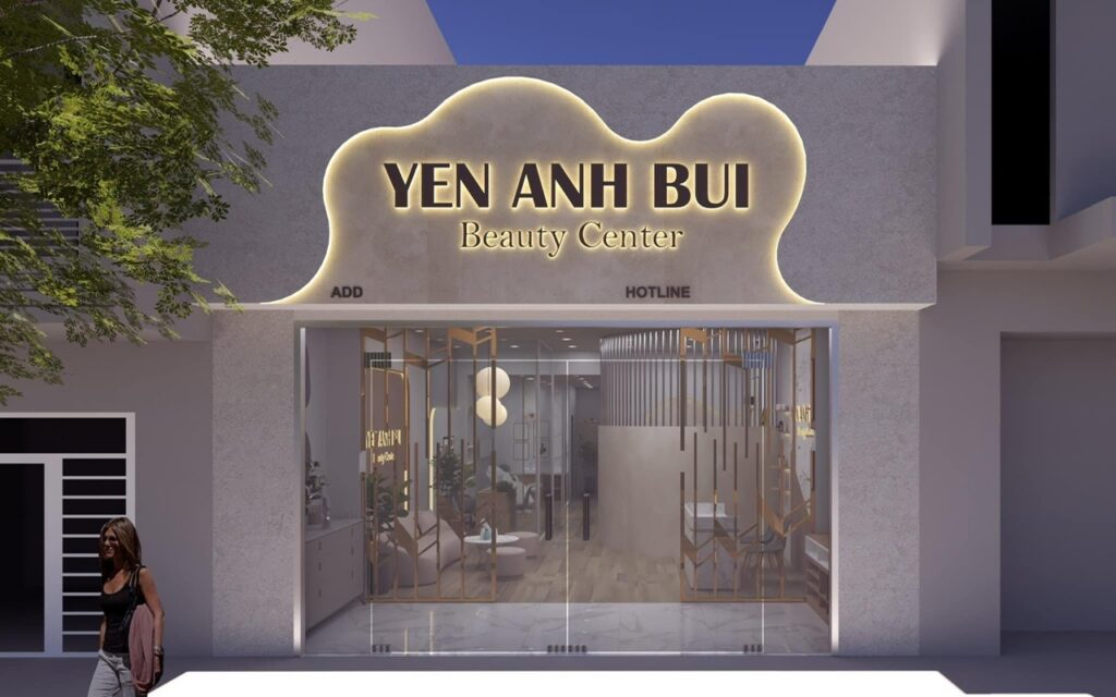 Biển quảng cáo spa, nail với thiết kế hiện đại và dễ nhận diện