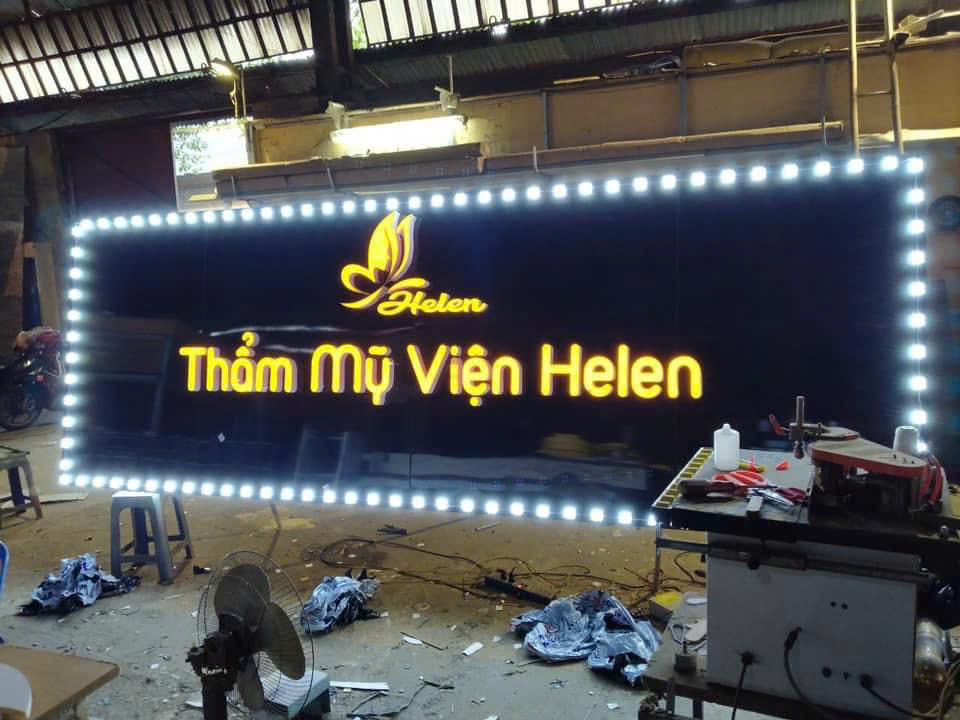 Biển quảng cáo spa nail mi