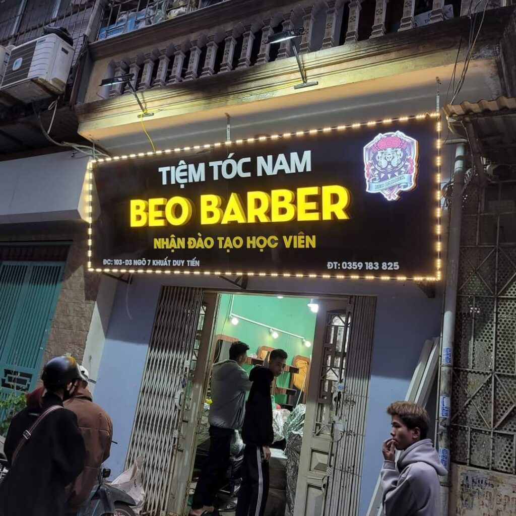 Mẫu biển hiệu Barber Shop (tiệm tóc nam) nổi bật