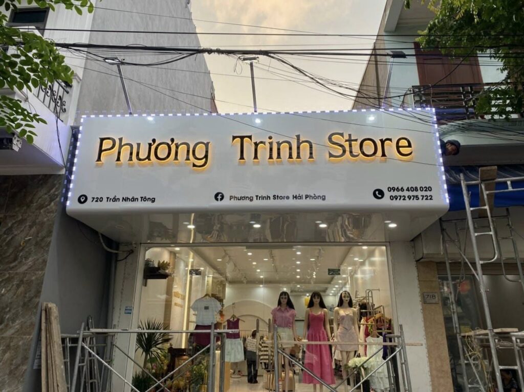 Biển alu chữ nổi mica tại Hà Nội