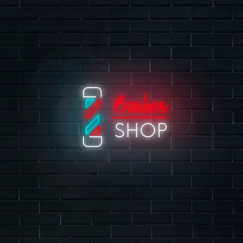 Biển neon salon tóc đẹp