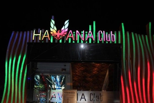 Biển hiệu Havana Club dải LED uốn lượn nhiều màu